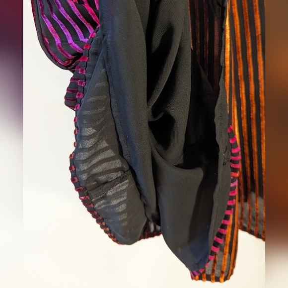 Anthropologie Long-Sleeve Cutout Tunic Velvet Mini Dress, Size 2 - Picture 7 of 9